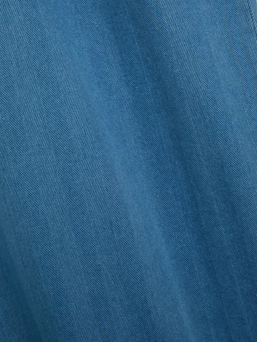 Indigo Wide-Leg High Waisted Lightweight Cotton-Linen Trousers