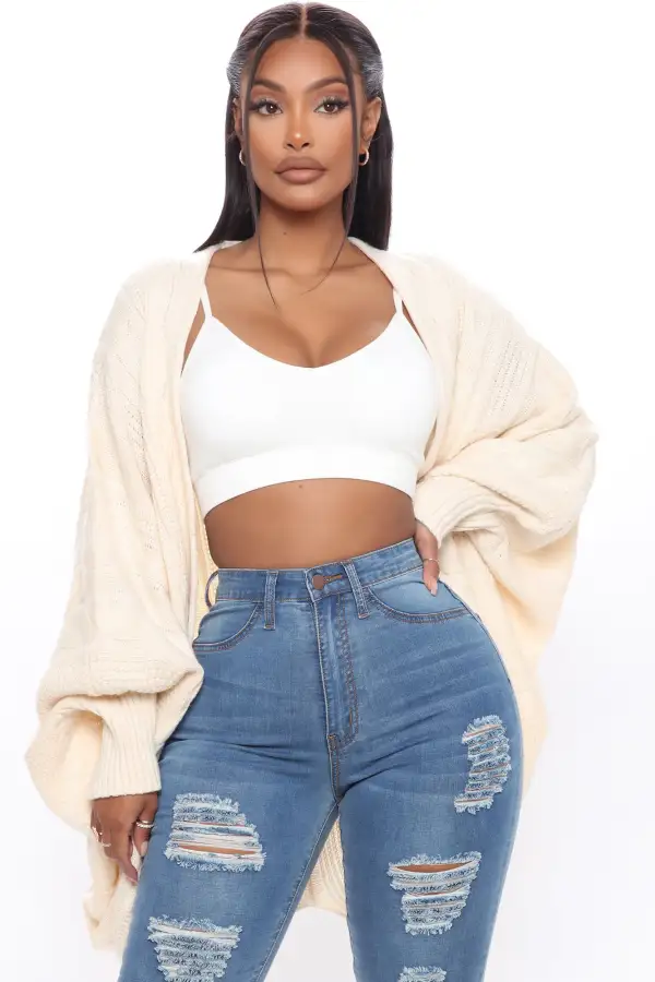 Give Me Cozy Feels Cardigan - Cream