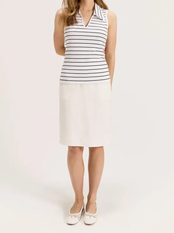 Striped Cotton Polo Tops