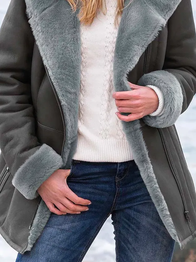 Casual Warmth Hoodie Fleece Jacket