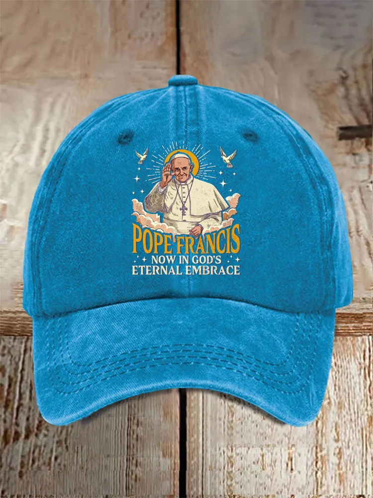 Men And Women's Now In God'S Eternal Embrace Washed Baseball Cap