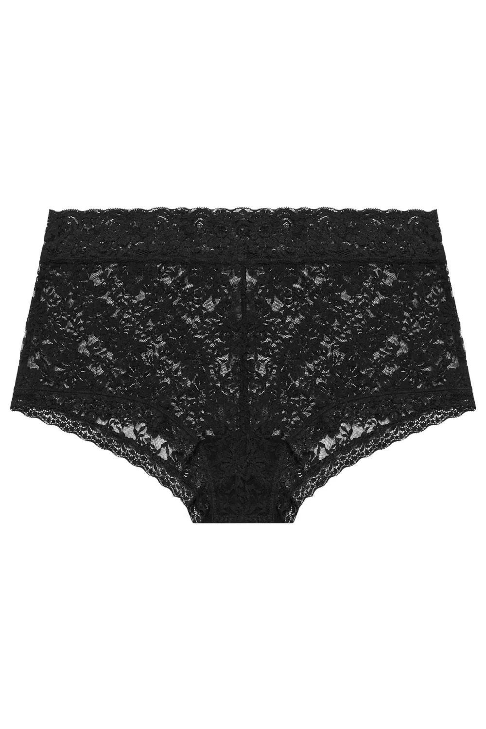 YOURS 5 PACK Curve Black Cotton High Waisted Full Briefs