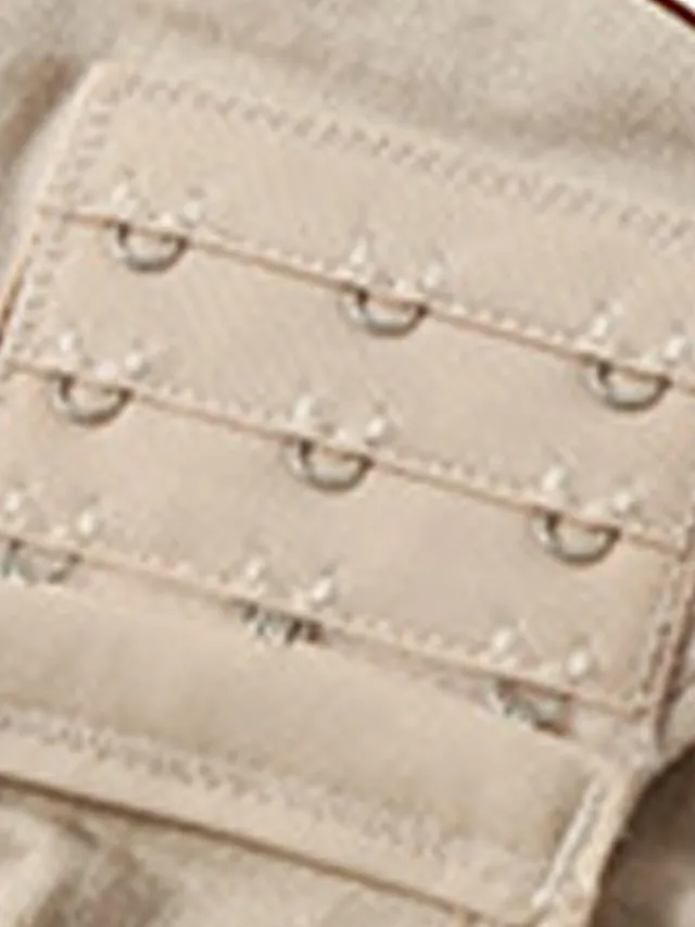 Women's Shapewear Bodysuits Pure Color Warm Fashion Home Street Daily Nylon Warm Breathable Straps Sleeveless Summer Spring Black Brown