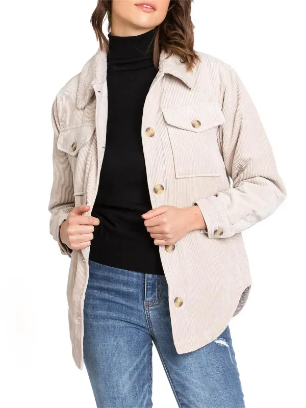 Casual Corduroy Shaket