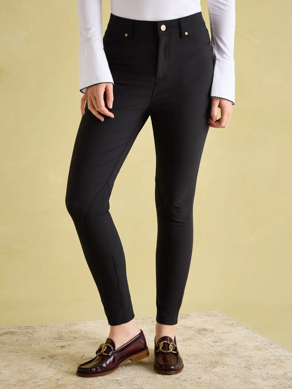 Black Skinny Fit Jodhpurs