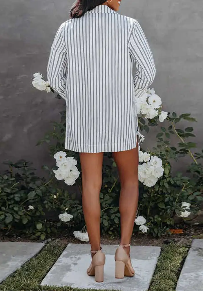 Make A List Striped Casual Shirt