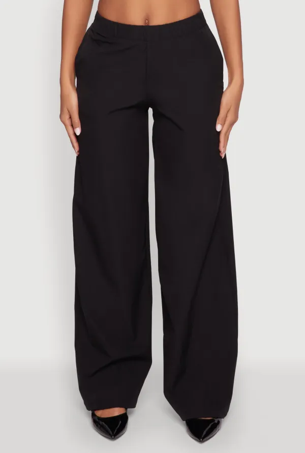 Solid Color Loose Pants