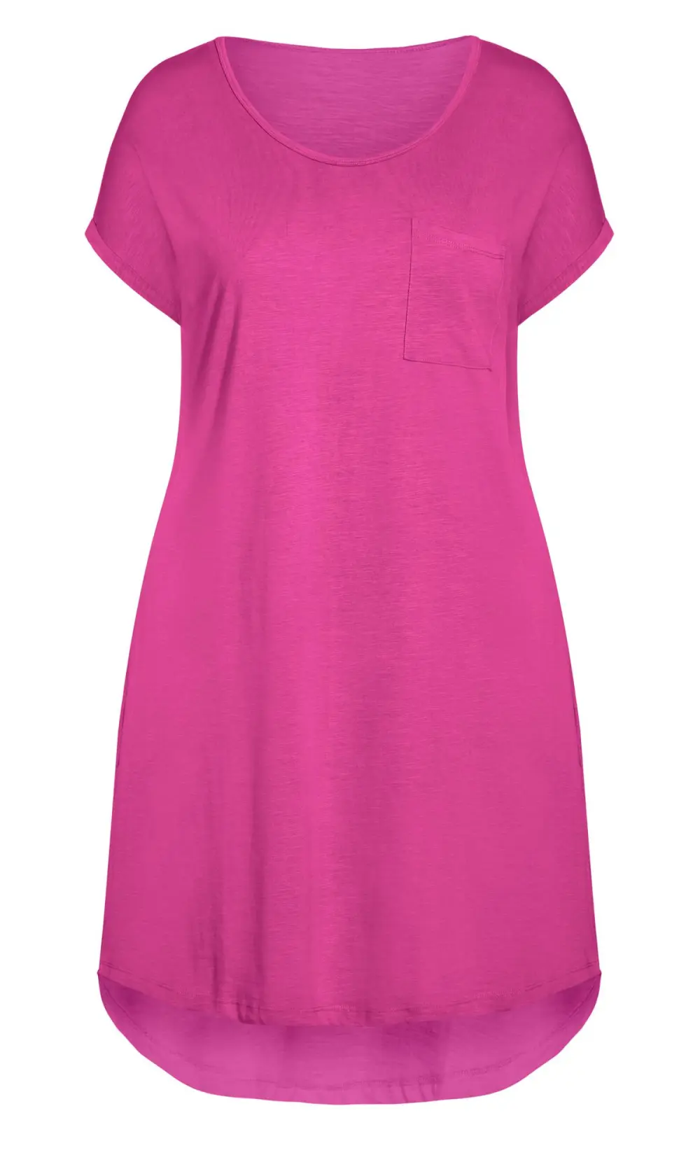 Evans Pink Pocket Casual Dress