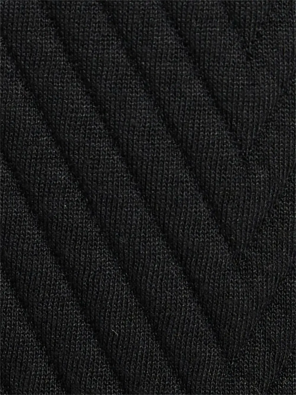 BLACK JACQUARD HOODIE