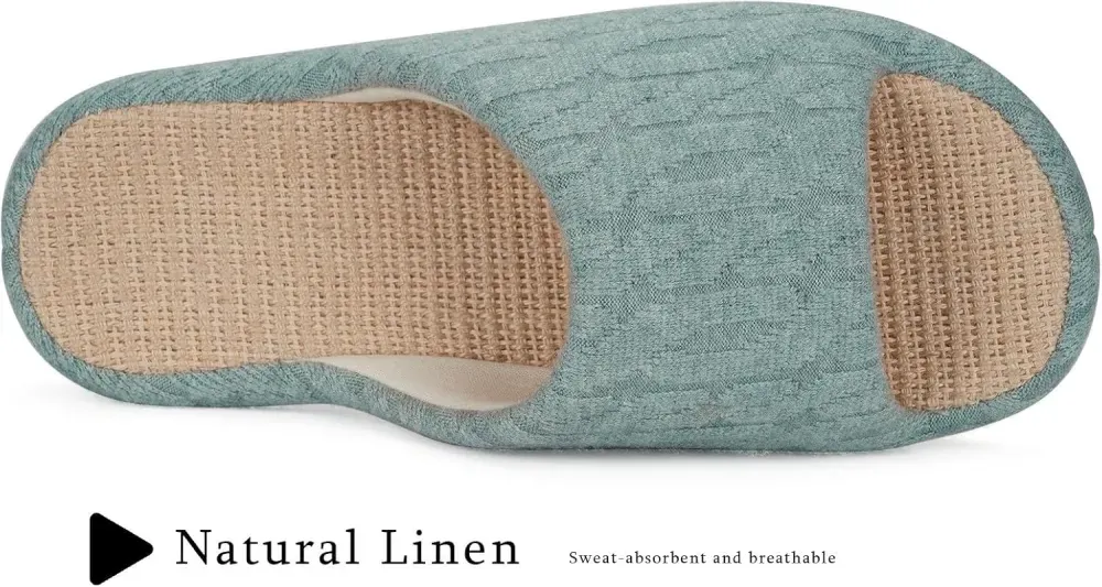 Slippers for Women Memory Foam Open Toe House Slippers Cute Comfy Bedroom Slides Slip on Slippers for Summer Indoor