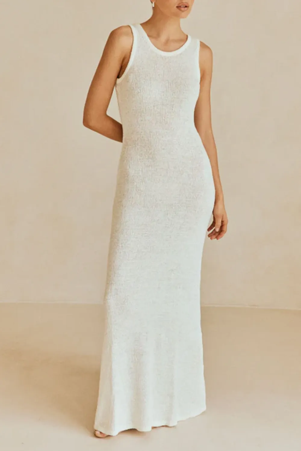 Sleeveless Knit Maxi Dress