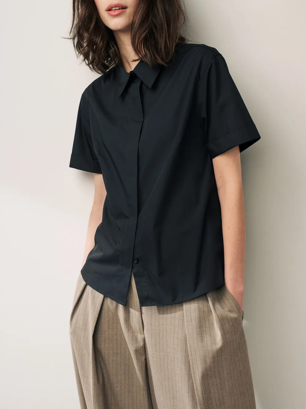 Short Sleeve Collared Shirt