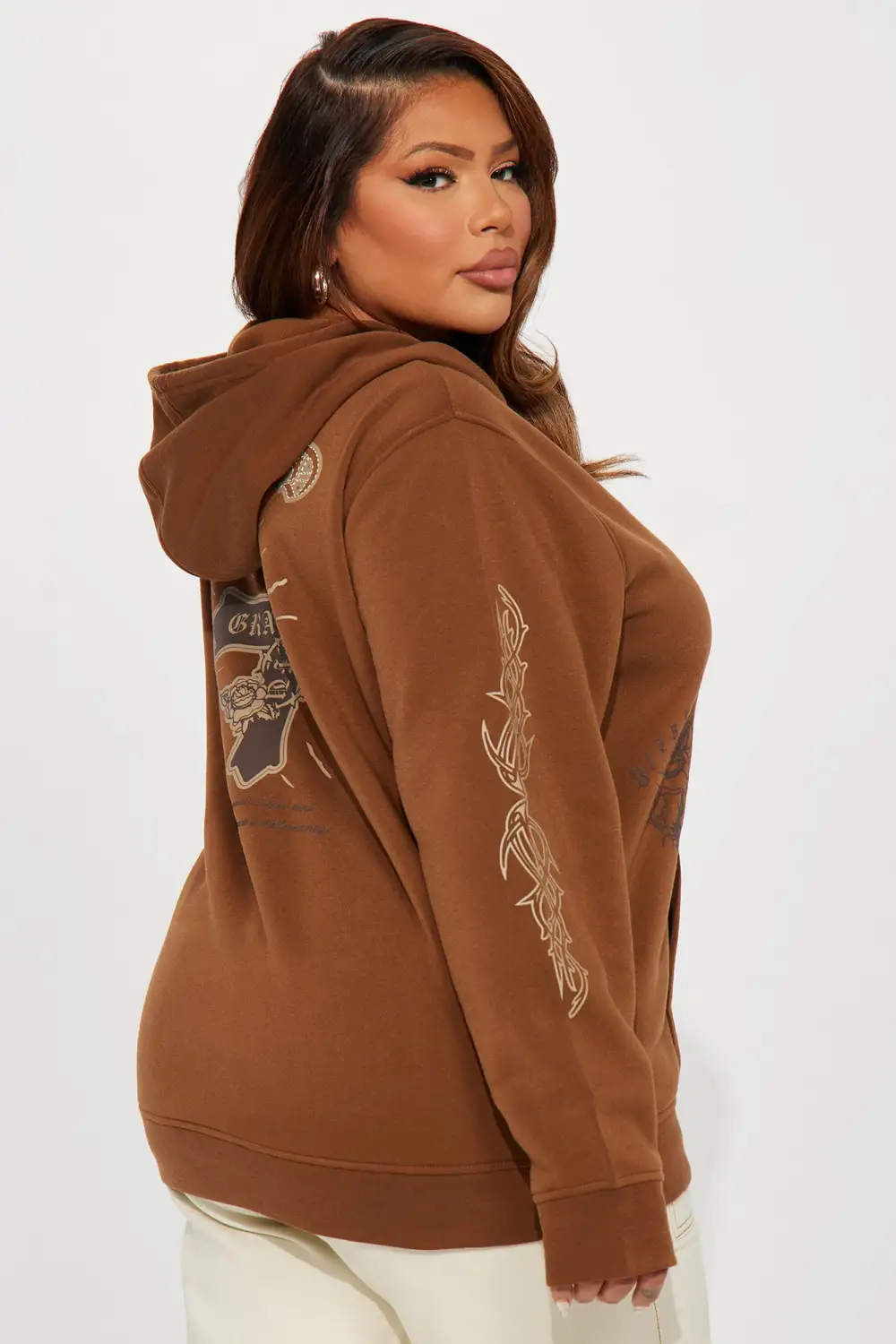 Blessed And Grateful Hoodie - Brown