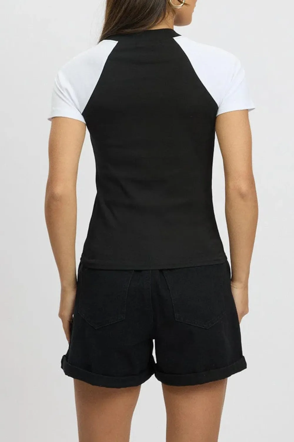 Black Graphic Tee Short Sleeve