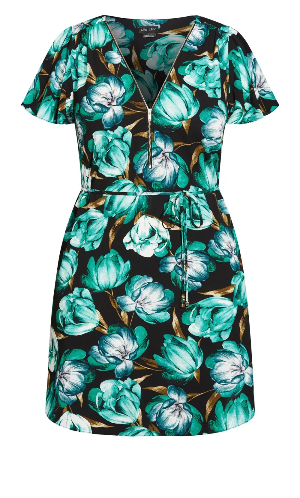 Evans Black Tulip Dress