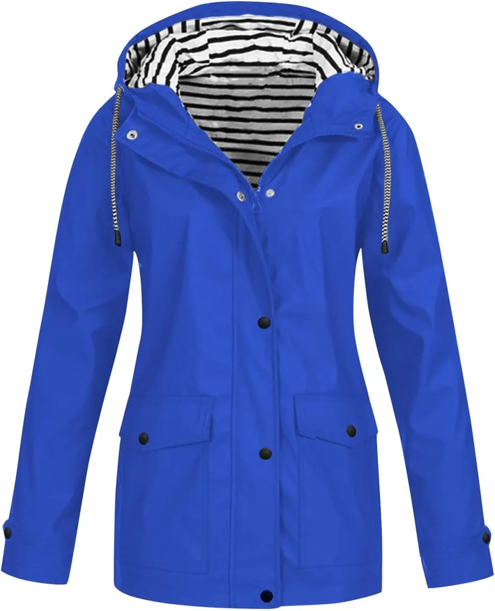 Rain Jackets For Women Waterproof With Hood Lightweight Casual Anorak Travel Hiking Coats with Pockets 720