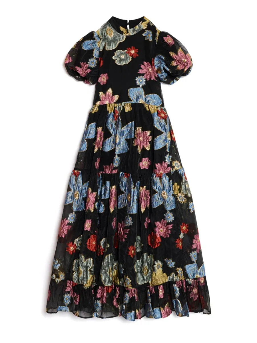 Classics Poetic Jacquard Midi Dress