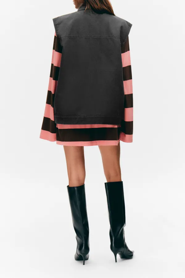 Pocketed Zip Up Vest