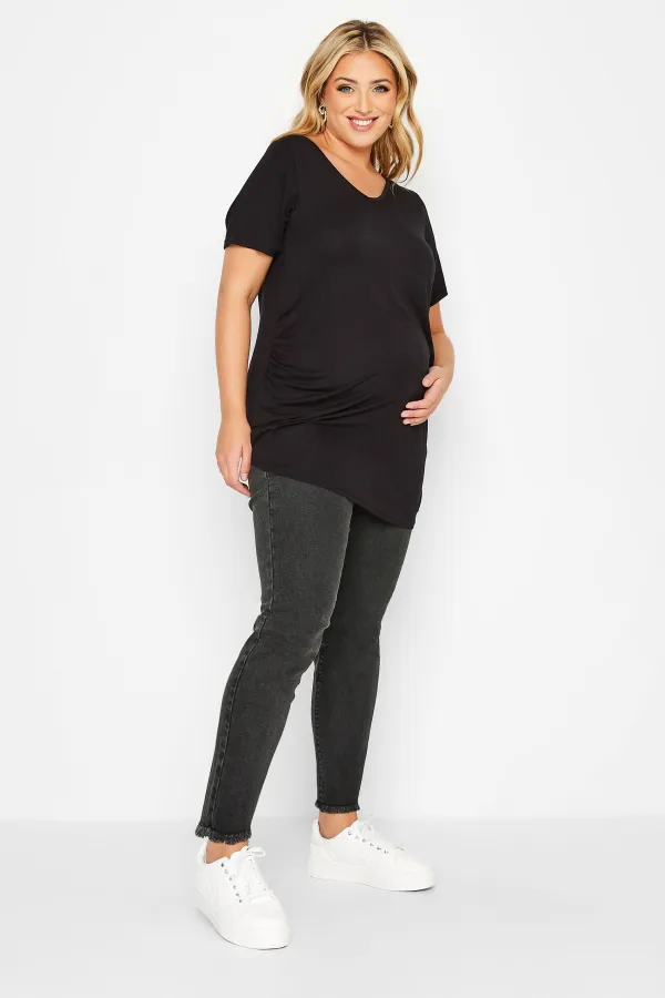 BUMP IT UP MATERNITY Curve Blue Push Up Stretch AVA Jeans