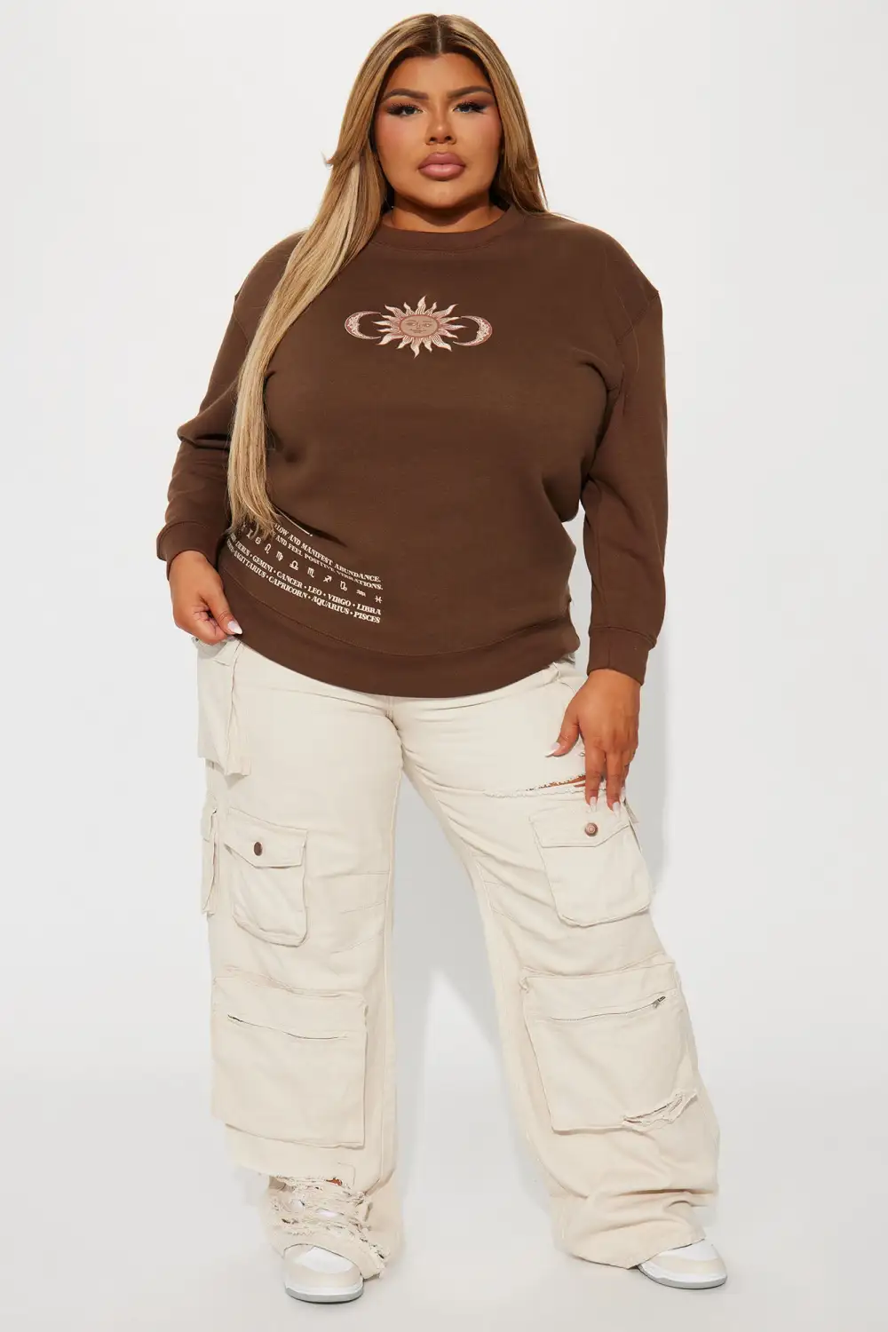 Feel Your Energy Sweatshirt - Brown