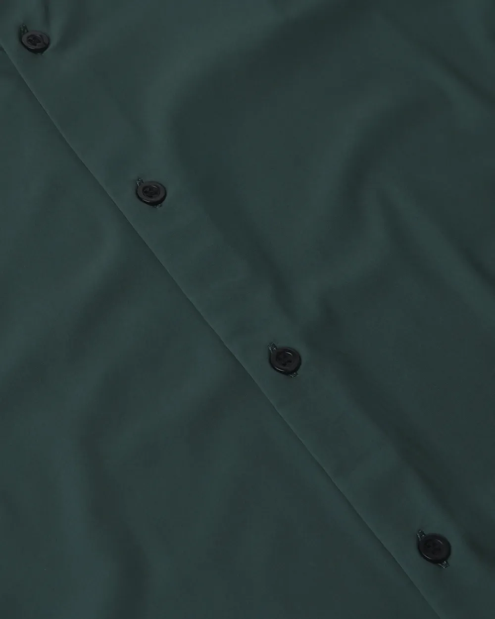 Leisure Soft And Comfortable Slim-Fit Dark Green Shirt