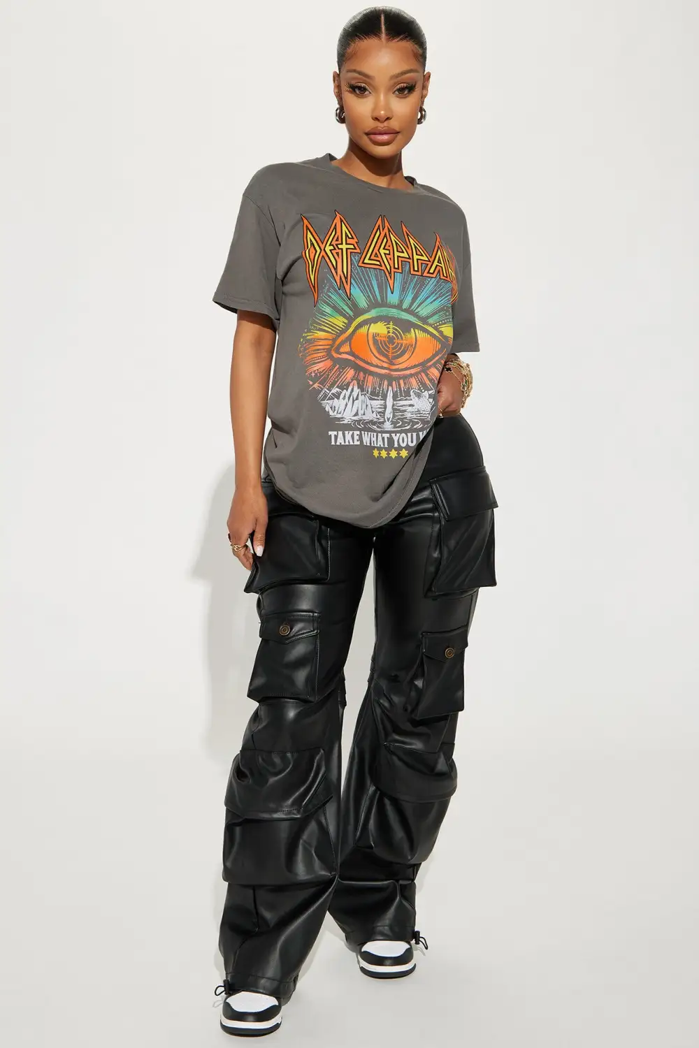 Take What You Want Def Leppard Tee - Charcoal