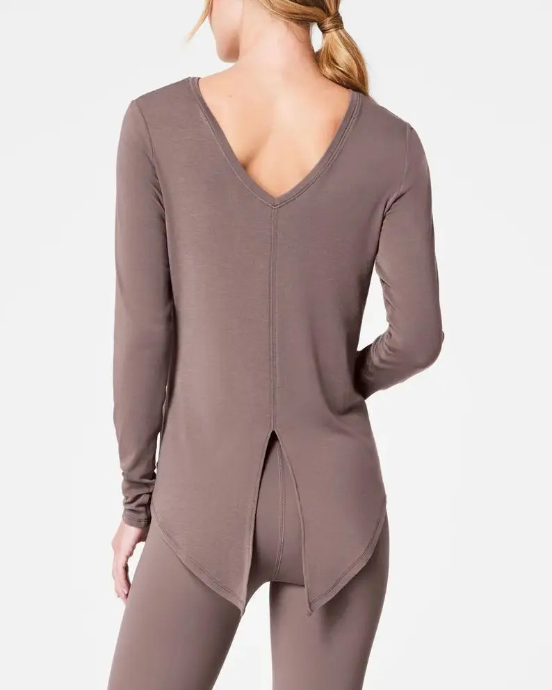 Long Sleeve Convertible Tie Top