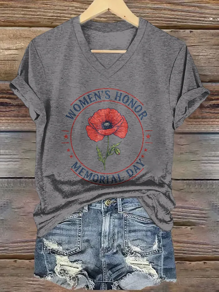 Women'S Honor Memorial Day T-Shirt