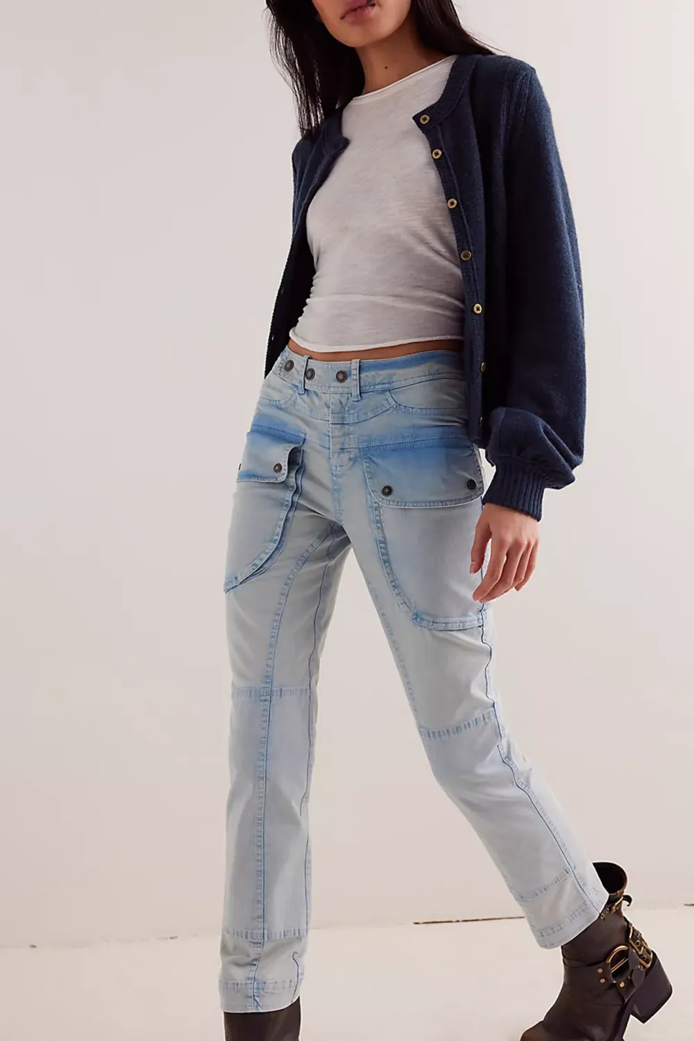 Cargo Pocket Moto Pants