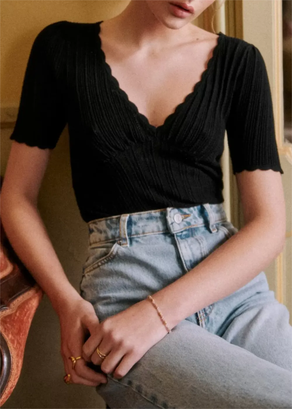 Casual Style Short Sleeve Knitwear