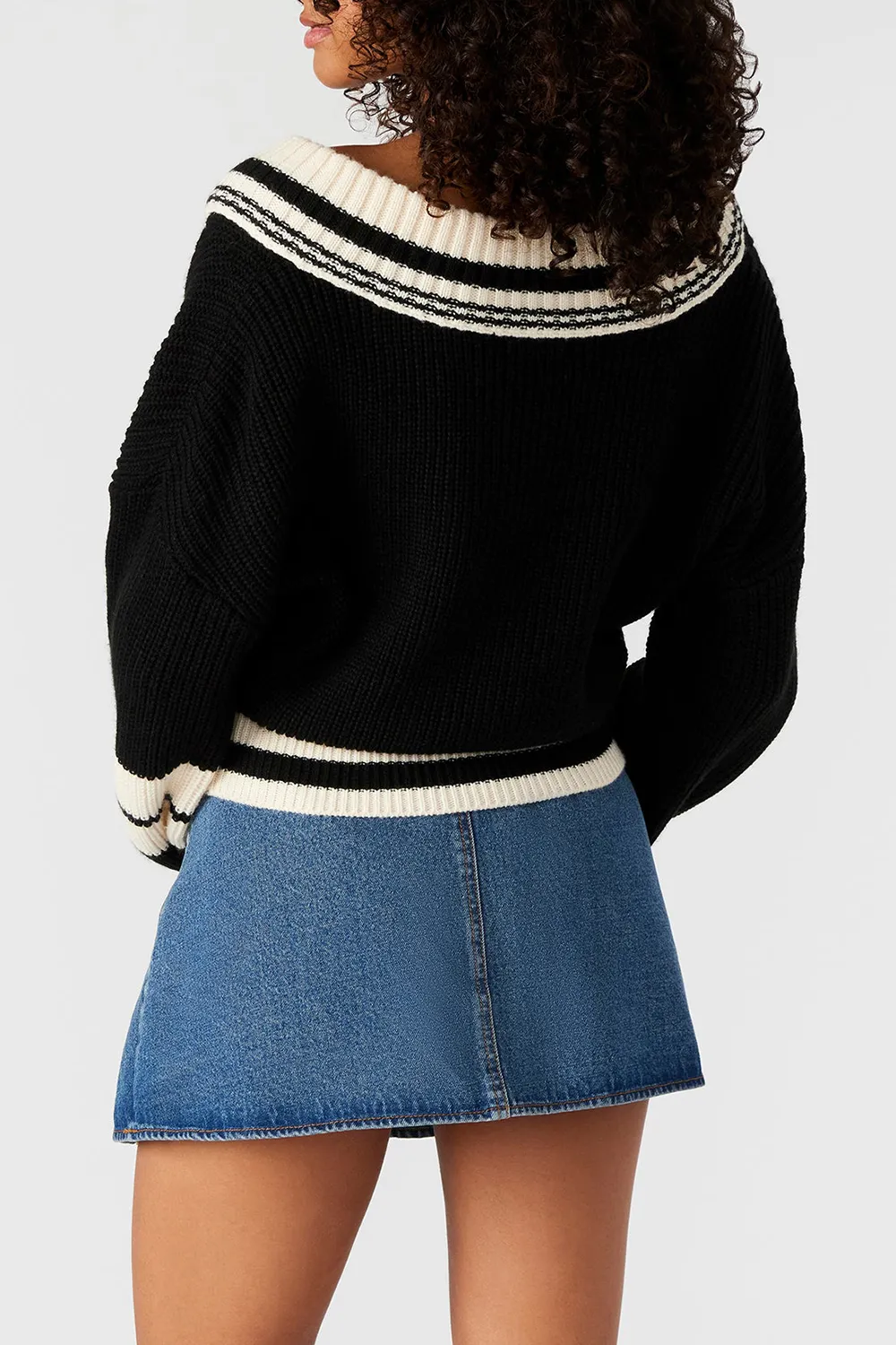 KNITTING PULLOVER BLACK