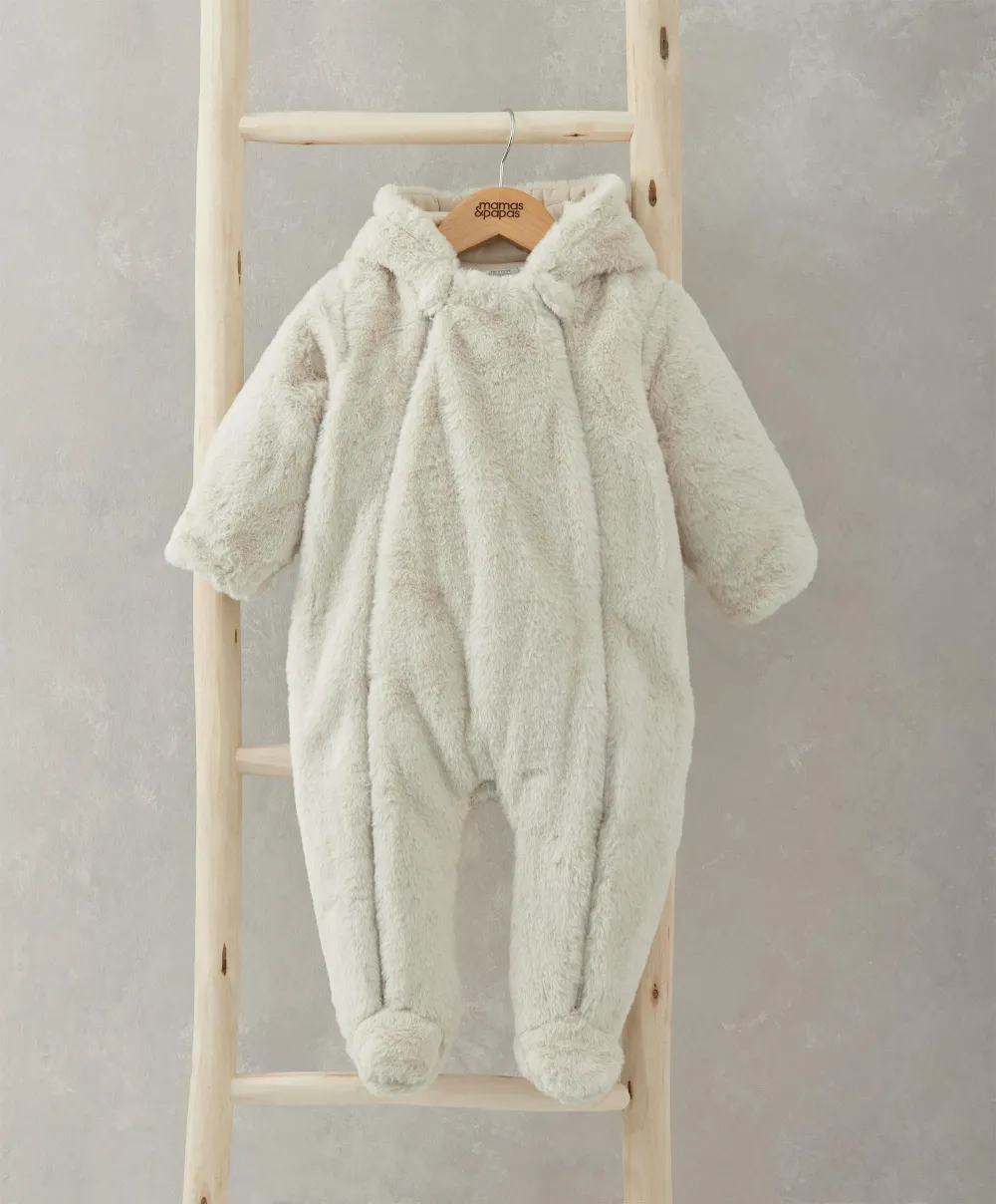 Faux Fur Pramsuit