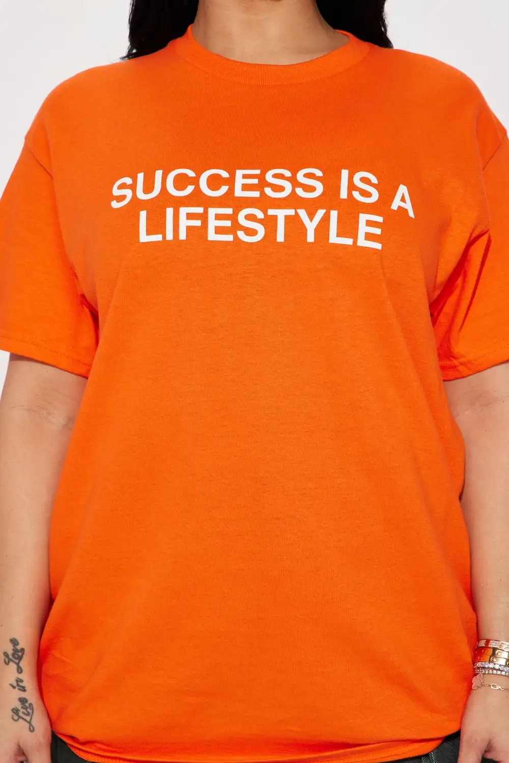 Success Is A Lifestyle T-Shirt - Orange