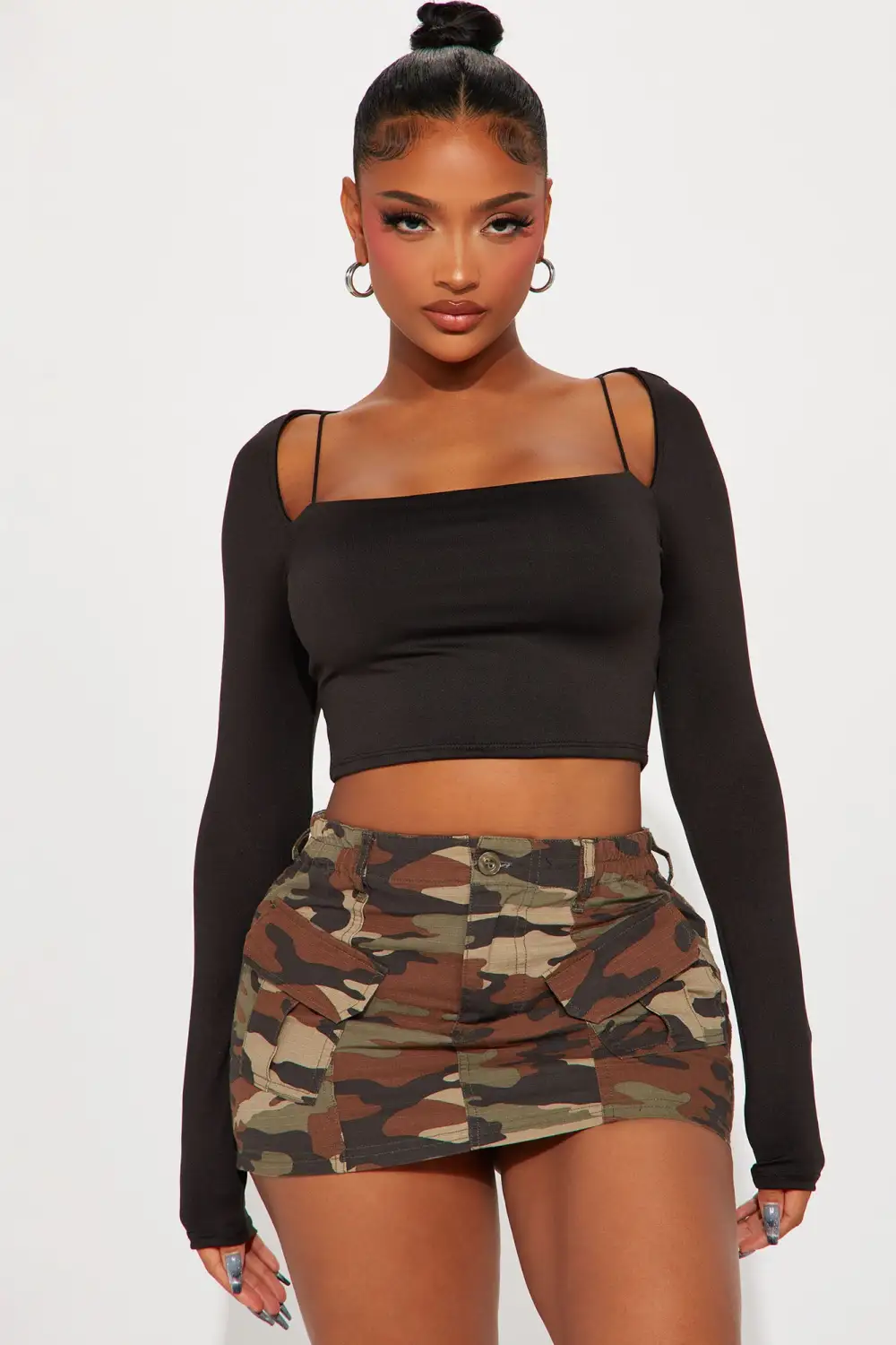 Nikki Crop Top - Black