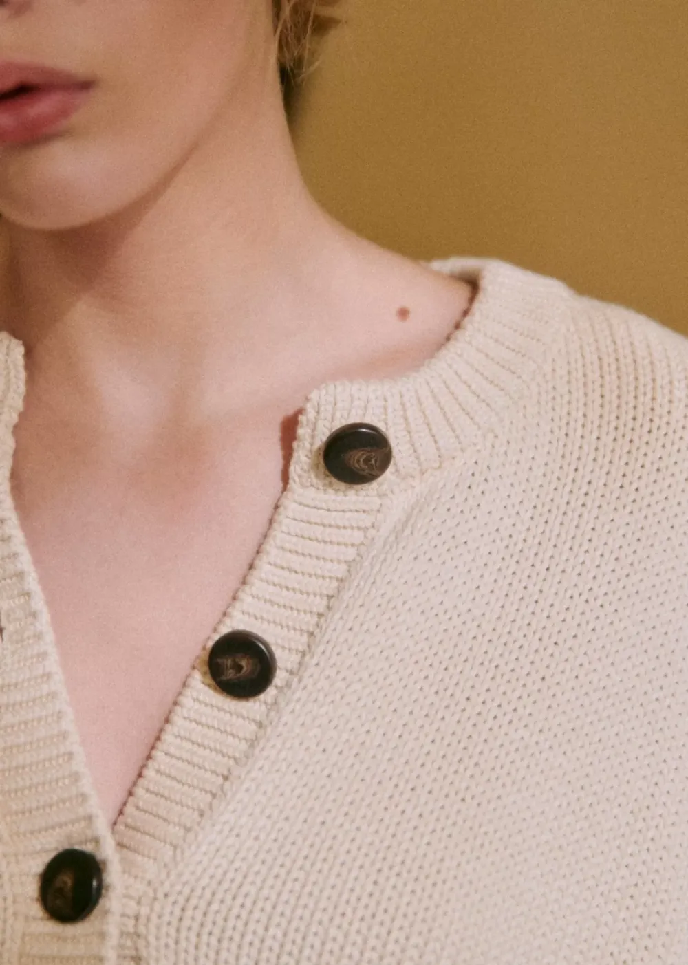 Brown Open Front Cardigan Sweater