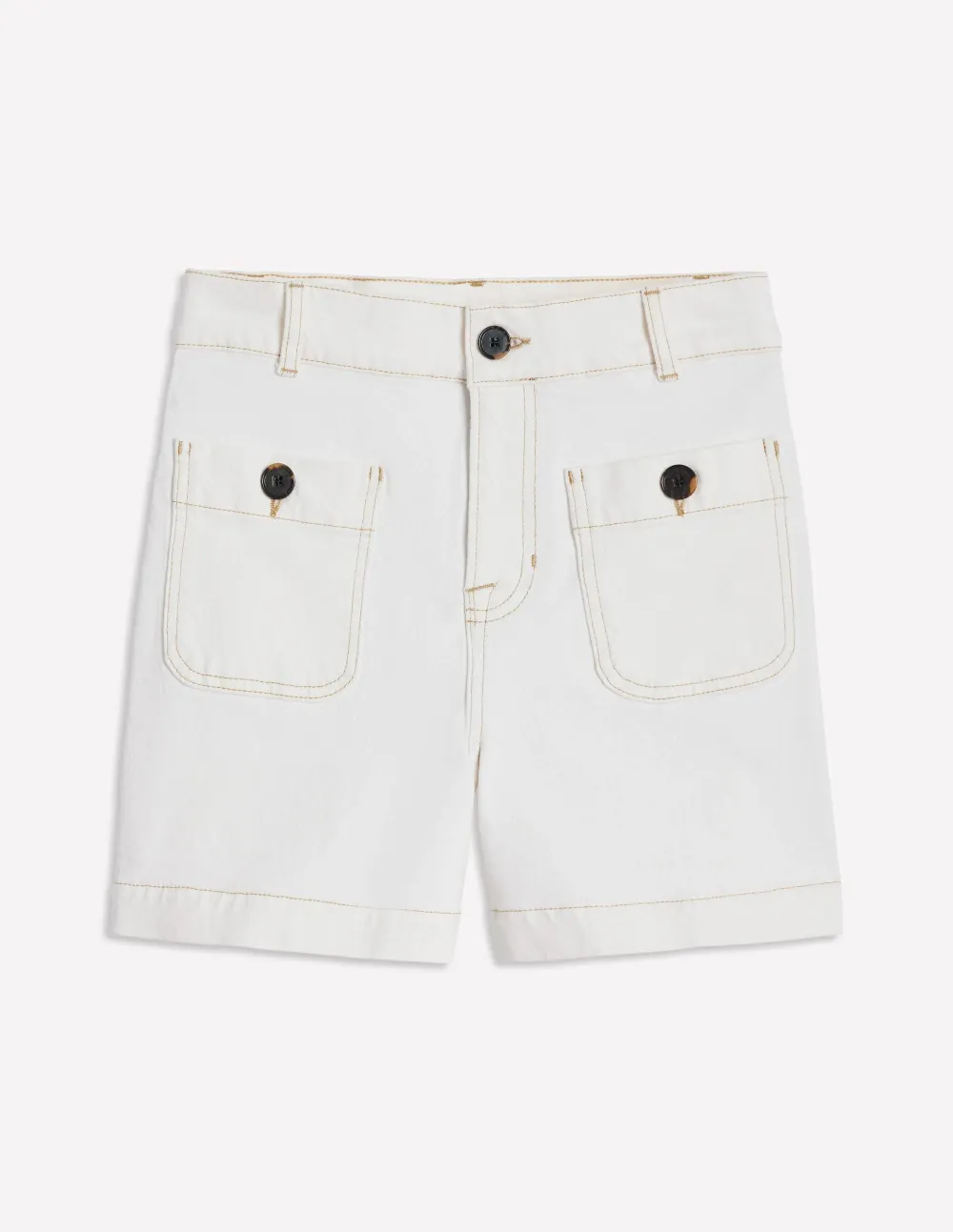 White Westbourne Linen Shorts