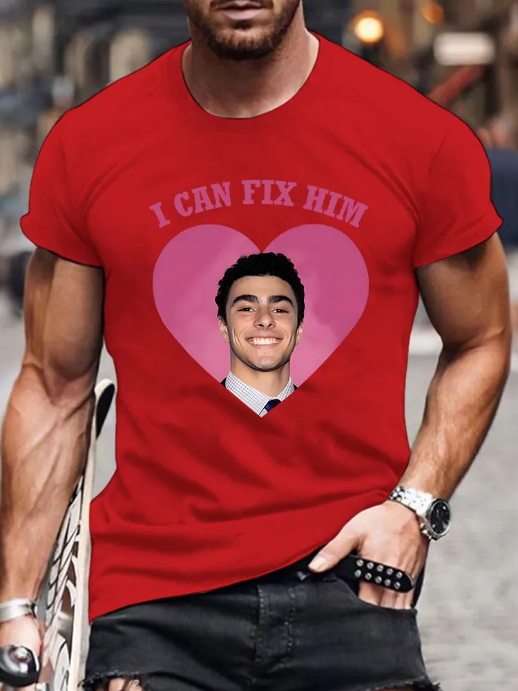 Men'S I Can Fix Him Short Sleeve Round Neck Pure Cotton T-Shirt