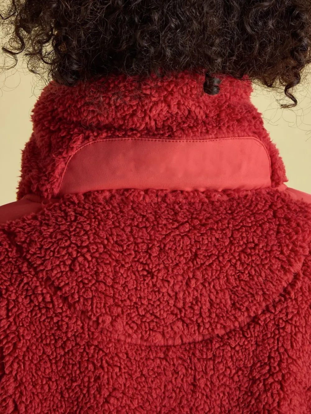 Color Block Pink Quarter Zip Fleece