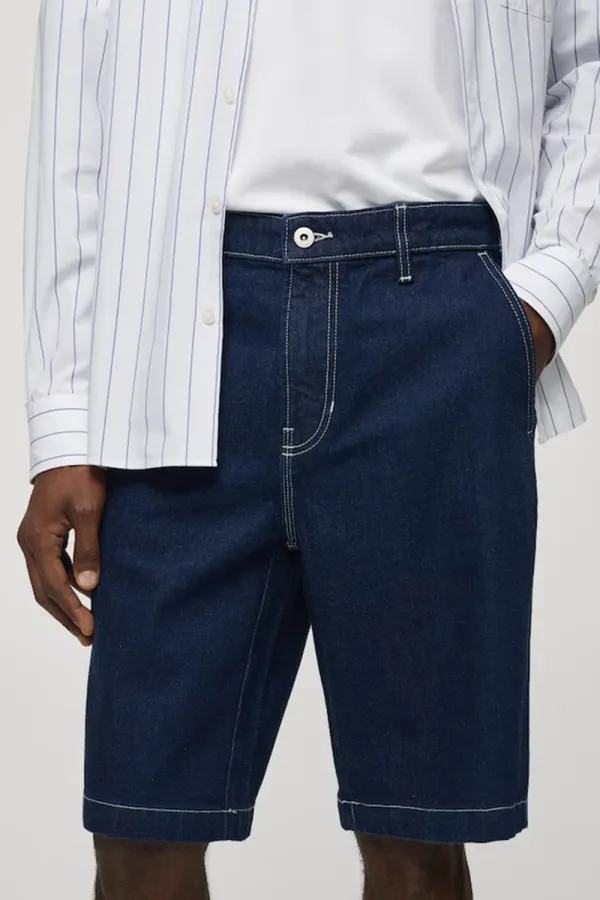 Denim Casual Style Shorts