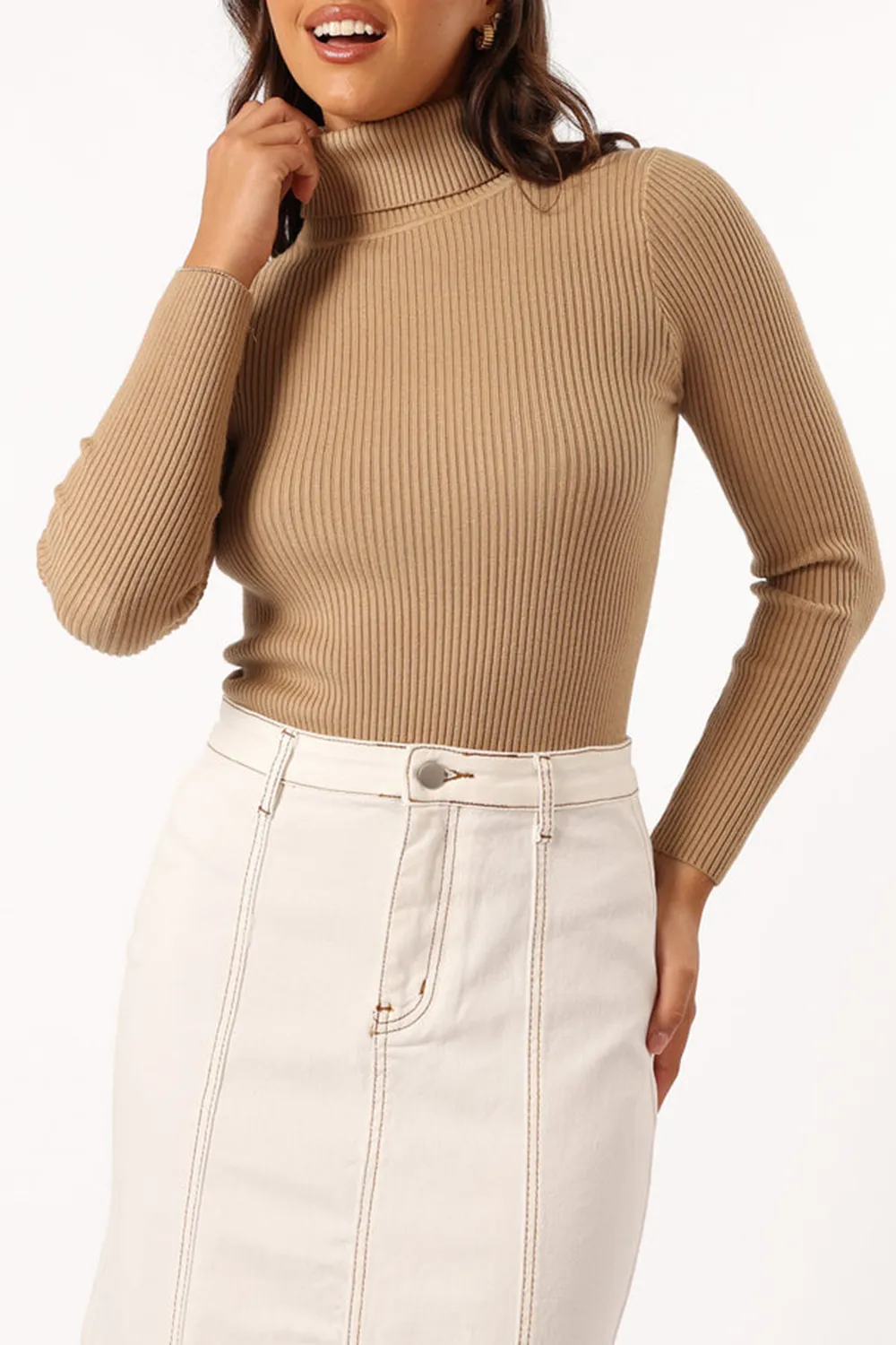 TURTLENECK KNITTED TOP