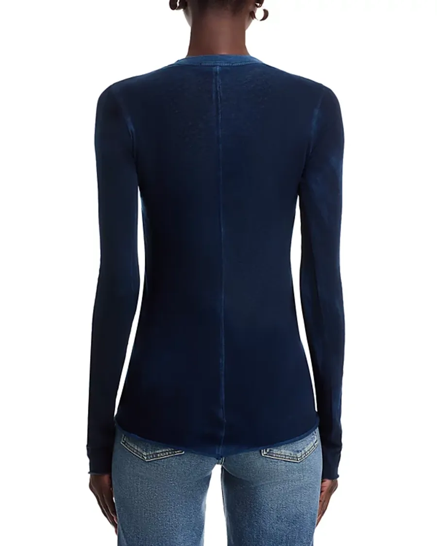 Long Sleeve Crew Neck Cotton Tee