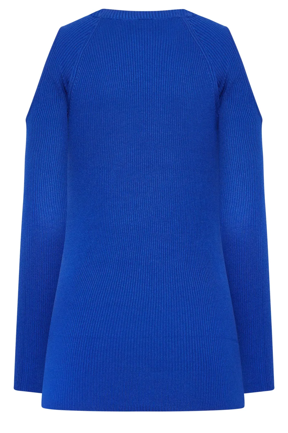 LTS Tall Cobalt Blue Cold Shoulder Jumper
