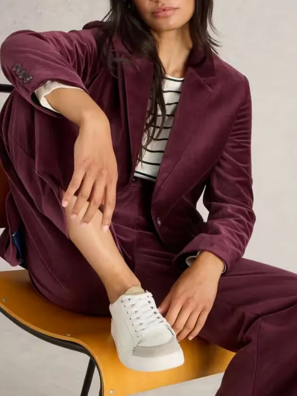 Organic Cotton Velvet Blazer