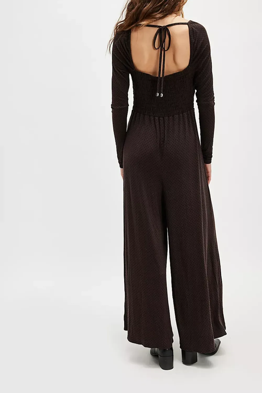 Long Sleeve Wide Leg Jumpsuit