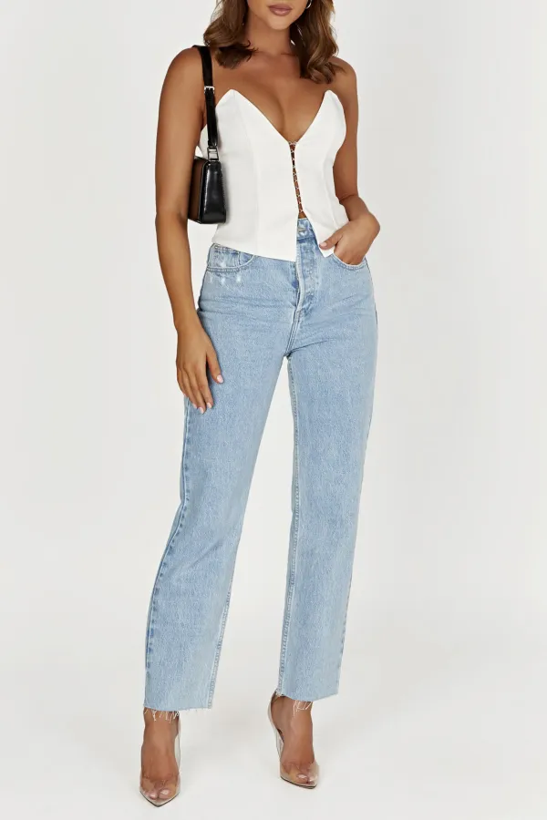 Casual Style Straight Jean