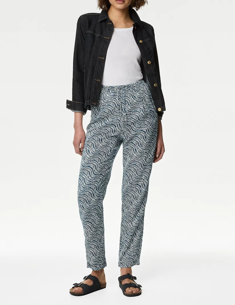 Womens Casual Tapered Trousers