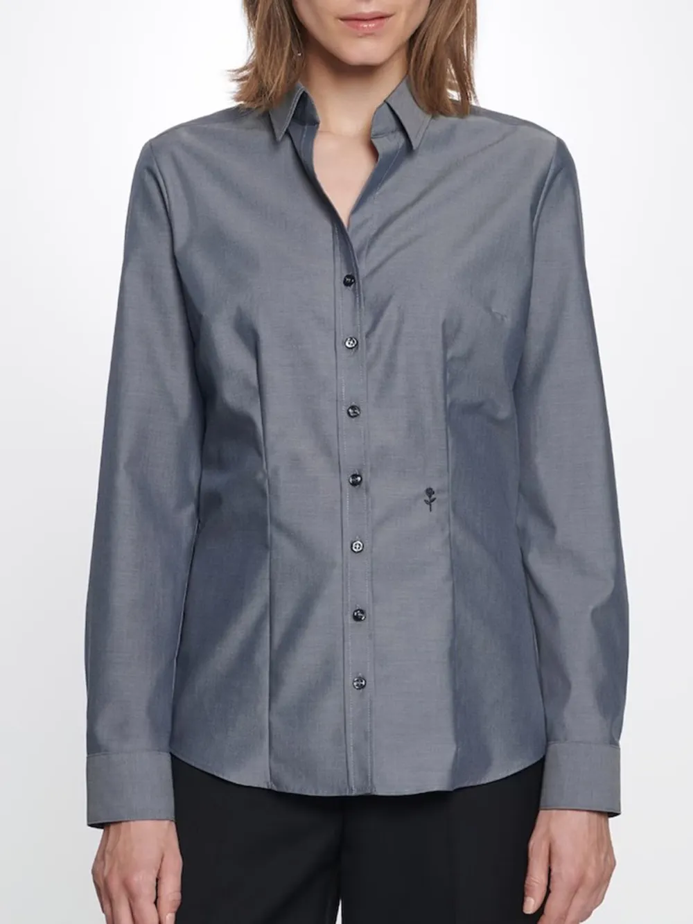 Plain Colored Long Sleeve Casual Style Blouses