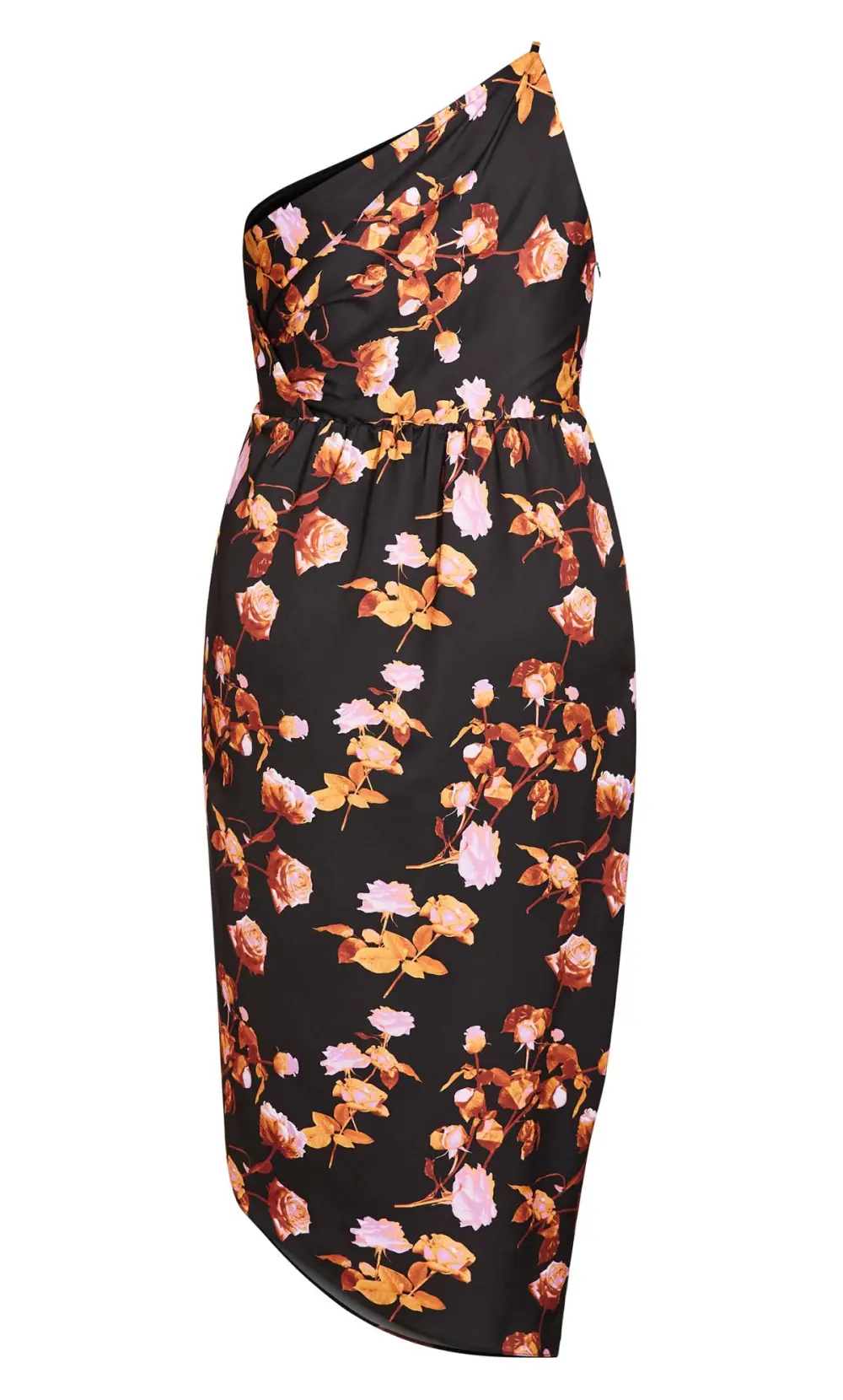 Evans Black Vivid Floral Dress