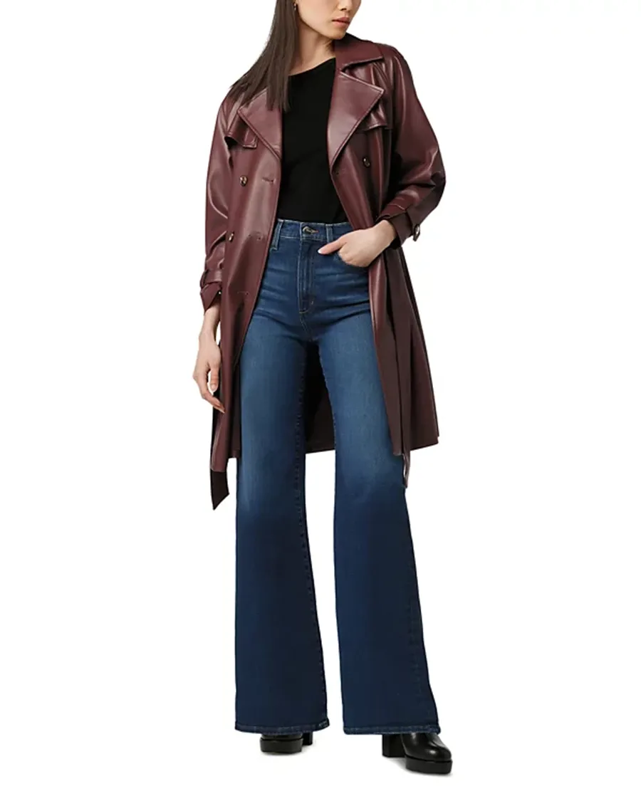 Casual Style High Rise Wide Leg Jeans