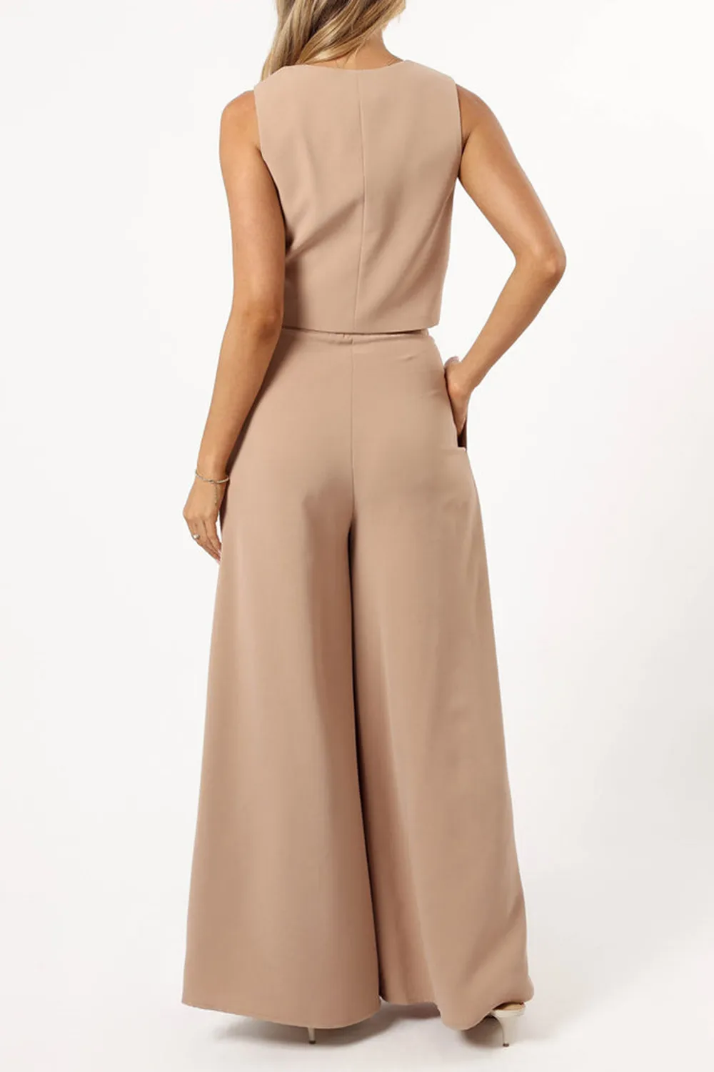 WIDE LEGS PANT - BEIGE